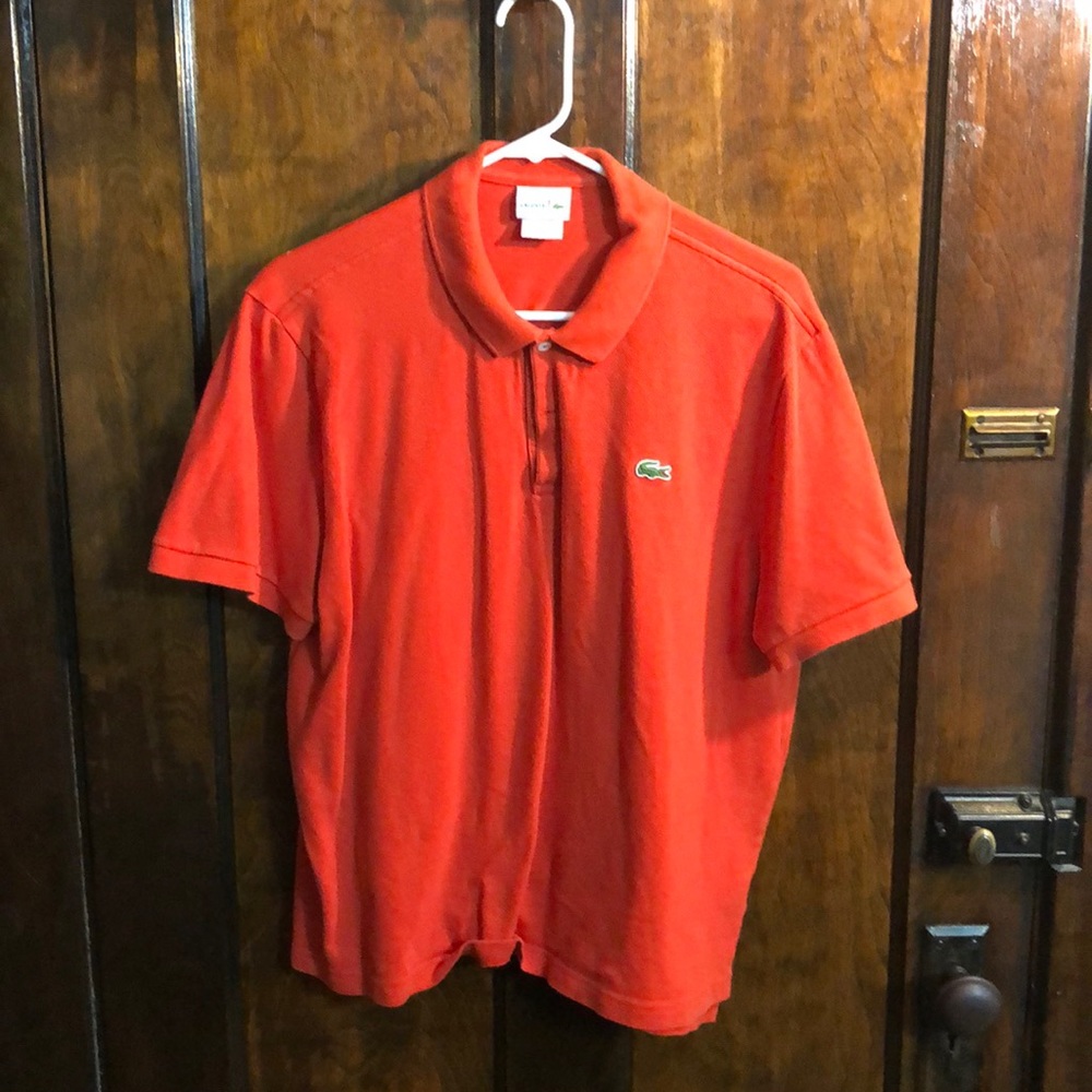 Lacoste orange polo Size Large